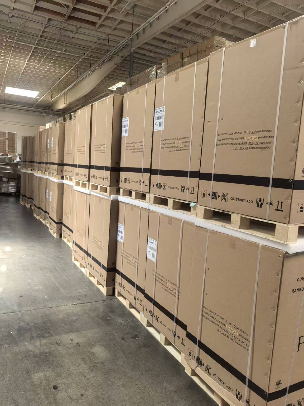 FBA-compliant cartons packed for shipment